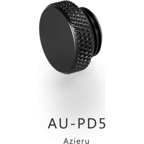 Azieru AU-PD5 Plug Water Stopper Hand Compression G1/4 Thread Fitting Water Plug Liquid Stuck PC MOD Water Cooling Accessories