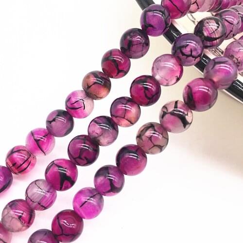 Wholesale 6/8/10mm Natural Stone Bead Black Lava Tiger Eye Bulk Matte Loose Stone Beads For Making Bracelet Necklace Jewelry #12