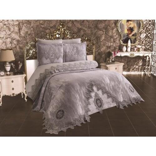 French Laced Dilara Bridal Set Gray