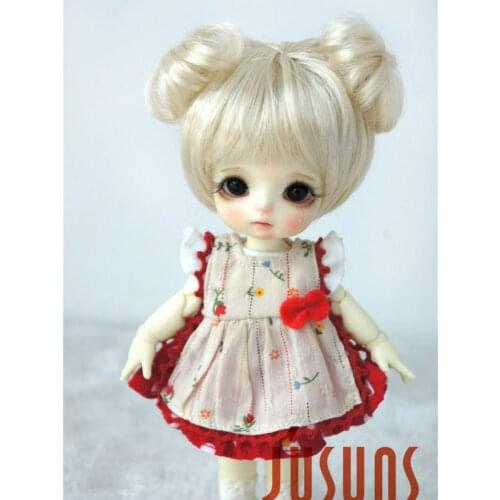 JD301 1/8 1/6 Cute Synthetic mohair BJD doll wig fashion double circle concentric tail size 5-6inch 6-7inch doll accessories