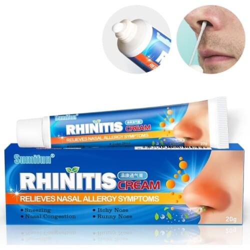 Nasal Ointment Runny Nose Congestion Itchy Sneezing Help Breathe Mint Refresh Nose Plaster Rhinitis Sinusitis Cream