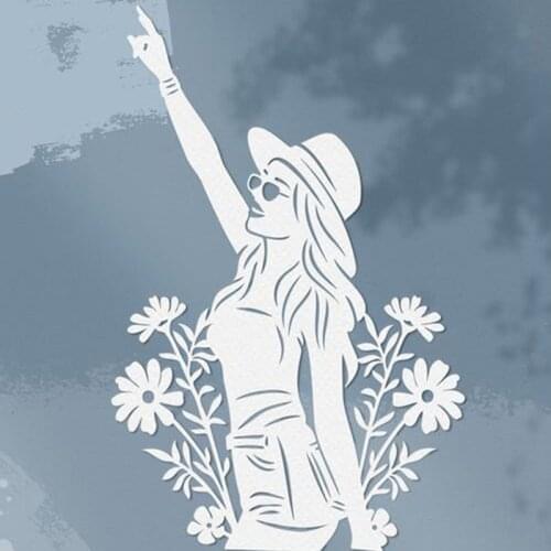 MEET HUANG Flower Girl Metal Cutting Dies Craft Dies Scrapbooking Card Making Album Embossing Stencil Die Cut Decoration