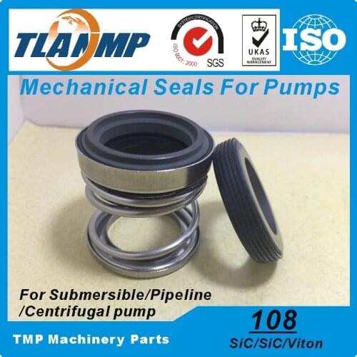 108-12 TLANMP Mechanical Seals (Material: SiC/SiC/VIT) Shaft Size 12mm VIT Rubber Bellow Seal Used For High Temperature iquid