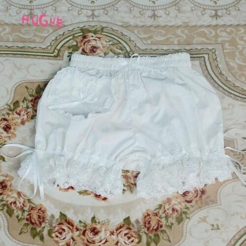 Sweet Womens Lolita Bloomer Elastic Waist Cosplay Shorts with Heart Shaped Pocket