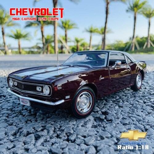 Maisto 1:18 1968 Chevrolet Camaro Z/28 Coupe Simulation Alloy Retro Car Model Classic Car Car Decoration Die casting model