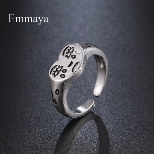 Emmaya Fashion Expression Series Ring With Alloy Cute Design For Female Noble Adjustable Jewelry Party Cool Ornament