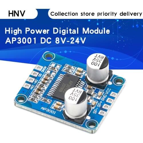 DC 8V-24V High Power Digital Amplifier Module Mono Class D 4-8ohm for 30W-300W speaker Audio power amplifier board