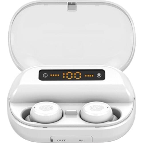 IPX7 Waterproof Wireless Earphones 4000 mAh TWS Bluetooth Earphone 5.0 Stereo Wireless Headphones Touch Control Power