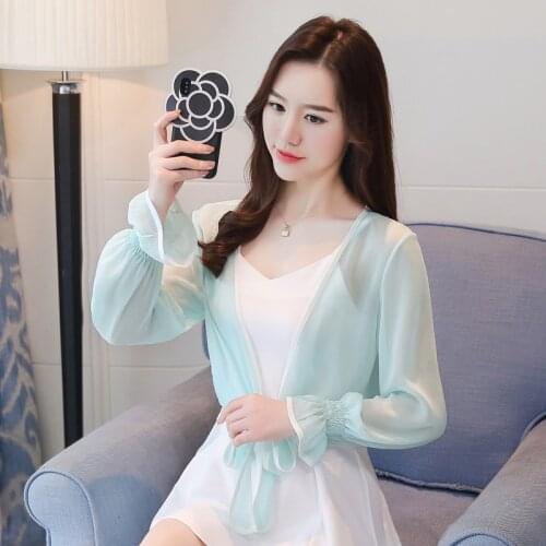 Newest Womens Summer Chiffon Thin Sun Protection Shirts Clothing Chiffon Cardigans Kimono Ethnic Boho Beach Cardigans Blouse