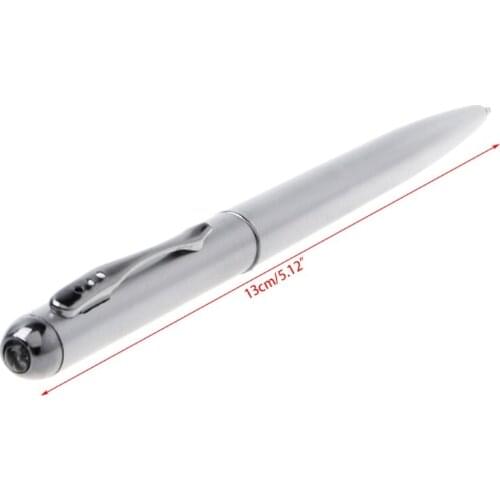 R9UA Creative LED UV Light Ballpoint Pen With Invisible Ink Secret Pen