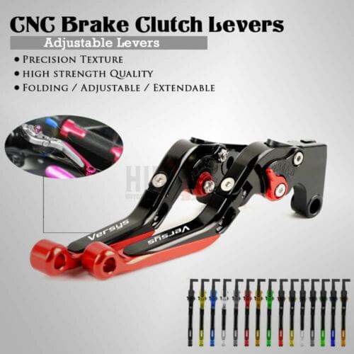 CNC Brake Handle Bar Lever Extendable Folding Adjustable Brake Clutch Levers For KAWASAKI Versys 650 Versys 1000 2015-2019