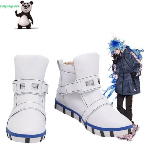 Twisted Wonderland Ignihyde Idia Shroud White Cosplay Shoes Long Boots Newest Custom Made For Female Male CosplayLove
