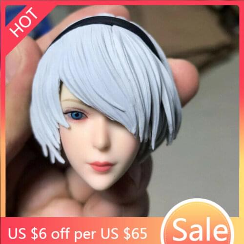 TBLeague 1/6 Scale Sexy NieR:Automata Head Sculpt SET026 Cosplay 2B Sister Head Carving Collection