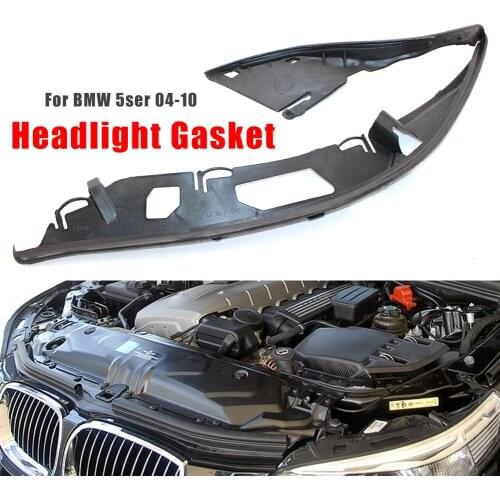 Car Headlight Lens Shell Covers Car Auto Headlight Lens Gaskets for BMW E60 5 Series 63126934511 63126934512