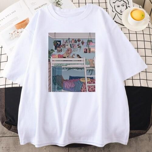 Pastel Daydreams printed Womens T Shirts Hip Hop Quality T-Shirt Oversized Brand Tee Clothing Fashion S-XXXL T-Shirt Female