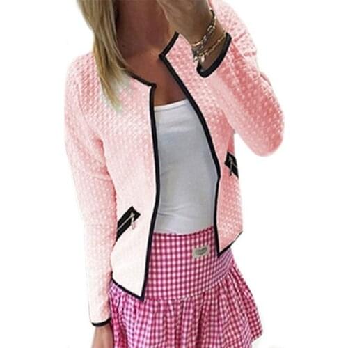 Women Jackets Spring Autumn Short Jacket Long Sleeve Cardigan Plus Size Womens Jackets and Coats Casual Jacket Women Outwear 4Xl