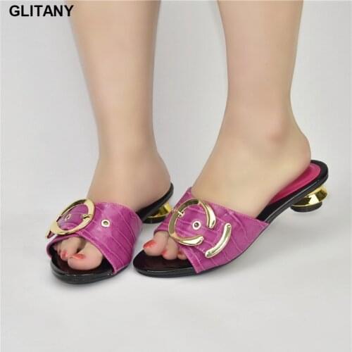 Nigeria New 2021 Womens Slippers Summer Wedding Slippers Women Plus Size Women Shoes 43 Italian Women Party Pumps Slip On