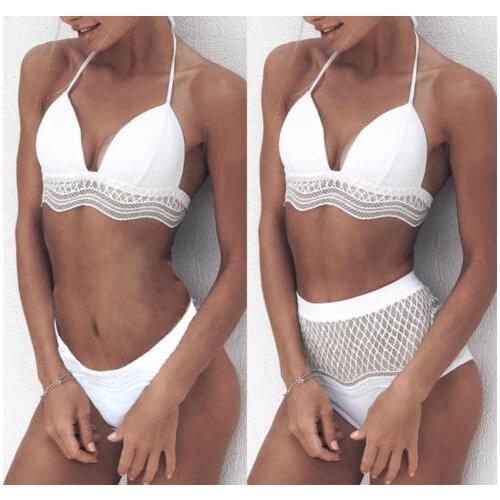 Womens High Waisted Bikini Set Push Up Padded Swimsuit Bathing Suit Swimwear