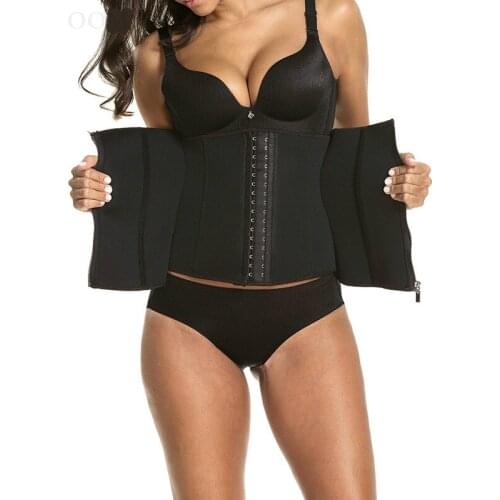 Women Waist Trainer Cincher Trimmer Weight Loss 9 Spiral Steel Boned Slim Sweat Belt Fat Burning Body Shaper Fitness Shapewear U