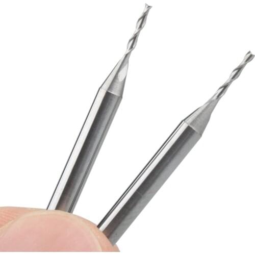 10Pcs 3.175x1.0x6mm Two Flutes End Mill Bits,Cutting Tools,Carbide Tools, Woodworking Tools,CNC Router Bits