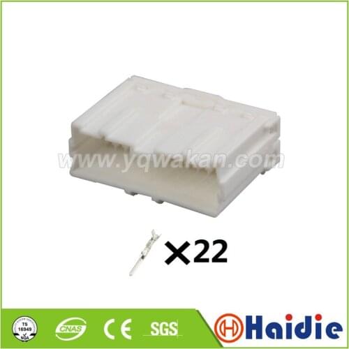 2sets 22pin auto electrical housing plug plastic wiring harness unsealed connector 7122-8325