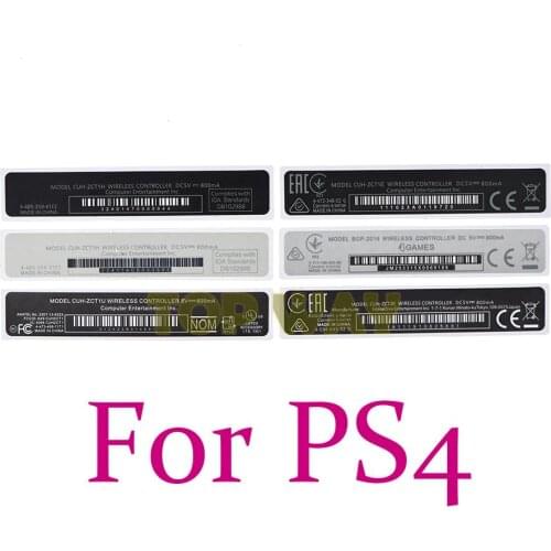 3PCS Original FOR PS4 handle barcode stickers For Playstation 4 PS4 Controller housing Shell Slim Back Sticker Lable Seals