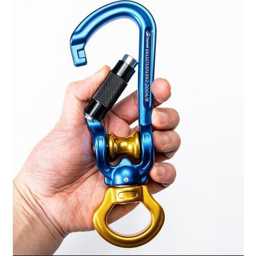 30KN Aluminum Pulley Single Sheave Outdoor Mountaineering Fixed Rigging