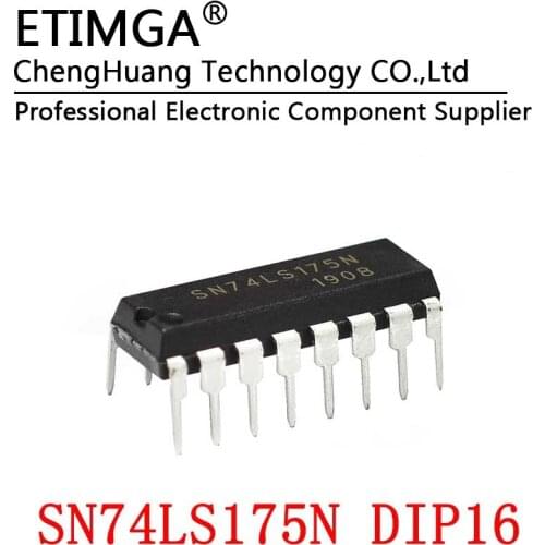 5PCS/LOT SN74LS175N 74LS175 DIP-16 Four-way D-type flip-flop