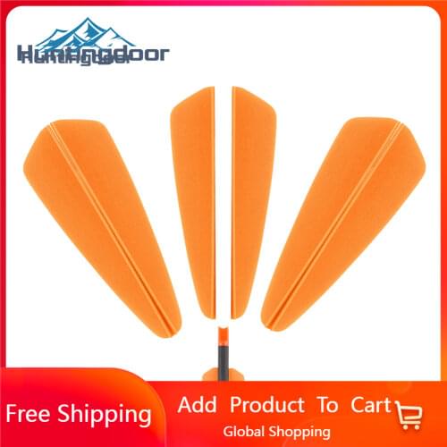 50/100pcs 2 Inches Crossbow Arrow Feathers 3 Colors of Orange/red/green for Arrows Bolts Hunting Shooting Archery Arrows