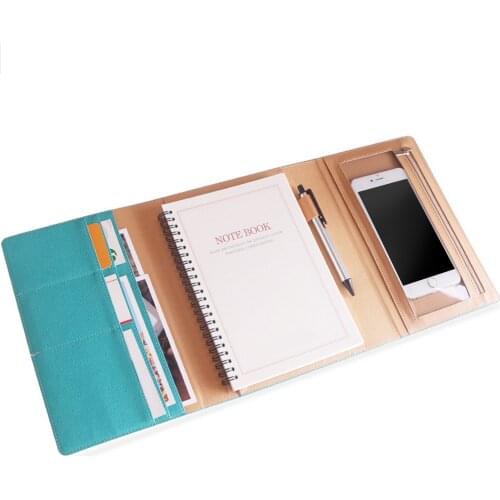 A5 Planner Notebook Personal Diary Agenda Planner Organizer with Card Cash Slot Phone Pocket Office School Stationery Supplies