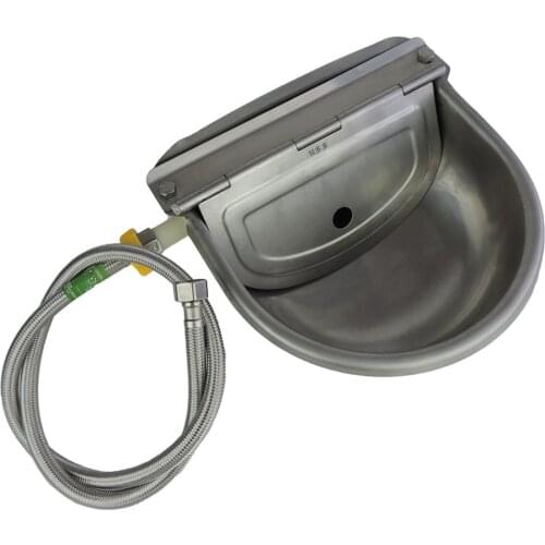 1PC Stainless Steel Cow Cattle Water Bowls Drinking bowls Cattle Dog Cattle Float Bowl Automatic Farm Grade Water Outlet