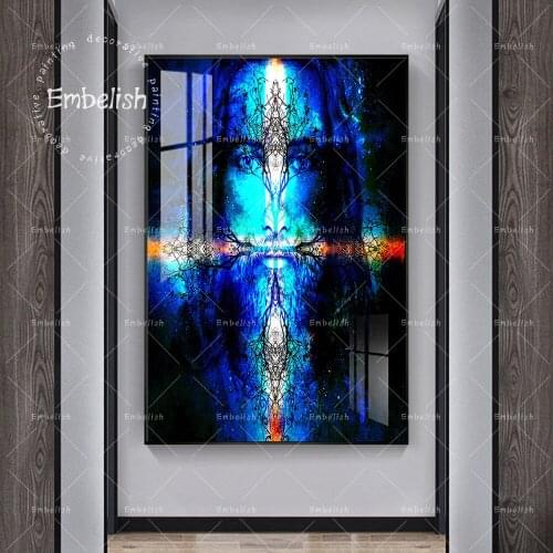 Free Shipping Jesus Christ With Ornament Tree Modern Wall Posters For Home Decor HD Canvas Painting Living Room Picture