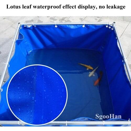 Height 0.9m Tarpaulin Canvas Water Pool Aquarium Fish Tank Children Swimming Pool Turtle Aquaculture Water Tank Waterproof Tank