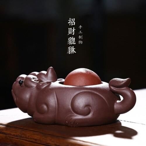 Tea pet tea fortunes a thriving business artifact small tea with feng shui good luck spoil the mythical wild animal