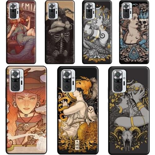 Gothic Witch Witchcraft For Xiaomi Redmi Note 8 9 Pro Note 10 Pro 8T 9S Case Cover For Redmi 9T 9A 9C 7A 8A K40