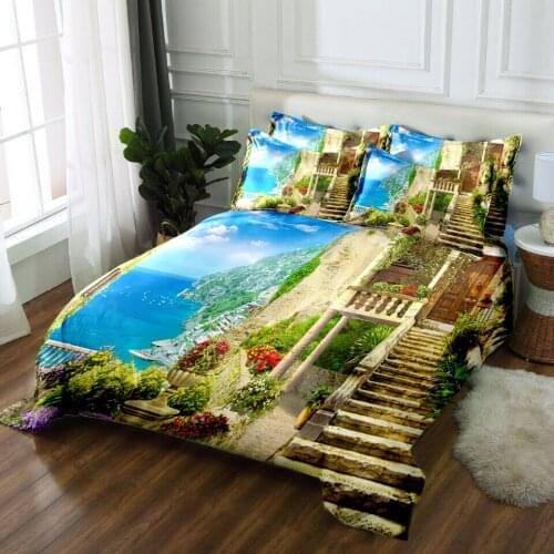 Draps de lits et taies oreillers 3D Bedding Set Twin Full Queen California king Linen set Single Double Bed set Duvet Cover