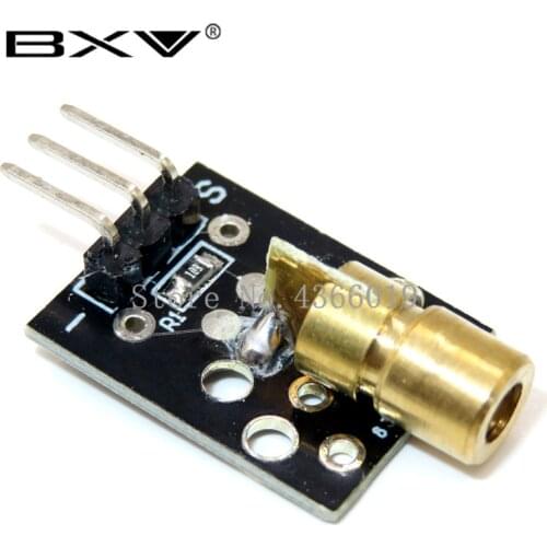 KY-008 650nm Laser sensor Module 6mm 5V 5mW Red Laser Dot Diode Copper Head