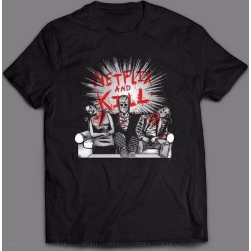 JASON VOORHEES MASHUP PARODY NETFLIX KILL T-Shirt MANY OPTIONS S-4XL Tee Shirt Casual Print Fashion