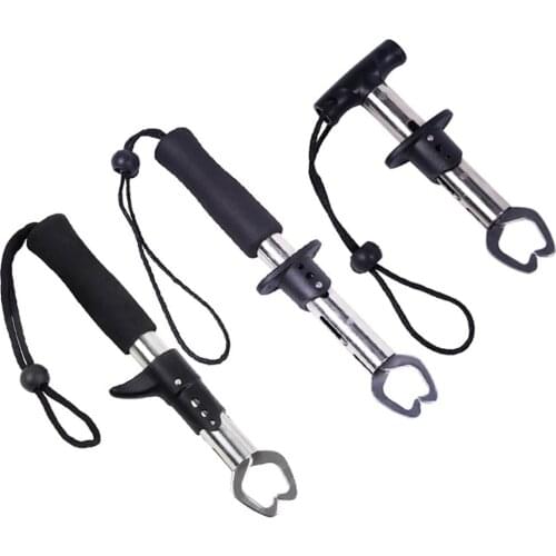 AS Fishing Gripper Lip Clamp Grabber Portable Stainless Steel Fish Grip Fishing Plier Tackle Accessoryer Lure Fishing Holder