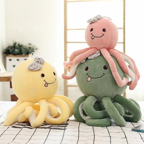Colorful Creative Cute Octopus Plush Soft Stuffed Toys Animals Dolls Small Pendant Sea Animal Toys Children Baby Gifts 2021 new