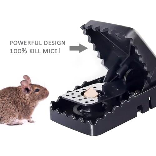 Reusable Plastic Rat Catching Mice Mouse Traps Mousetrap Bait Snap Spring Rodent Catcher Pest Control Household Accessories