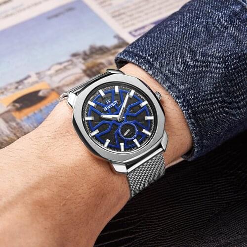 Relogio Masculino Fashion Steel Quartz Watches Men Top Brand Luxury 2021 New Design Dress Clock Man Waterproof Sports Wristwatch