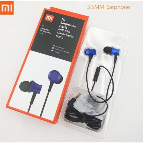 Xiaomi Piston 3 Earphone Mi Fresh 3.5mm In-Ear Earphone With Mic For Mi Note 10 CC9 X2 F2 Pro Redmi 8A 9C Note 8 8T 9 Pro Max 9S