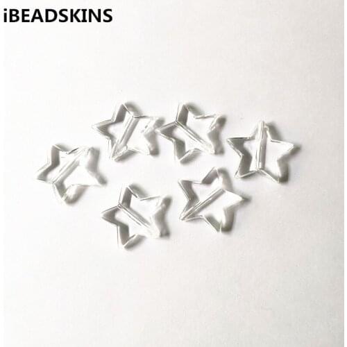 New arrival! 28x26mm 235pcs Clear acrylic Star shape beads for Necklace,Earrings parts,hand Made Jewelry DIY