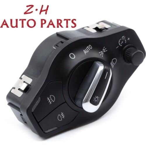 NEW 8K0 941 531 AS Chrome AUTO Headlight Fog Light Switch Control For Audi A4 B8 S4 A5 S5 Q5 A4 Allroad Quattro 8K0941531AS