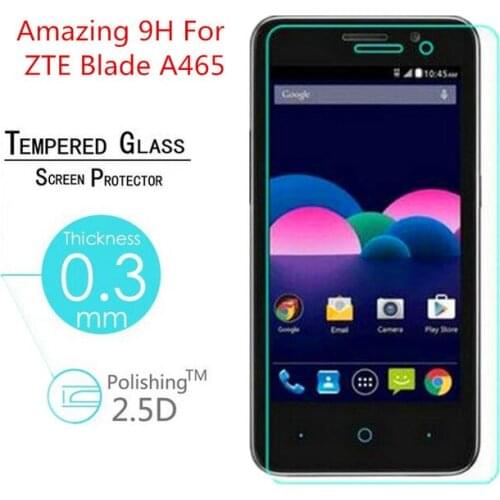 ZTE Blade A465 Original 9H High Quality Tempered Glass Protective Film Explosion-proof Screen Protector for ZTE Blade A465