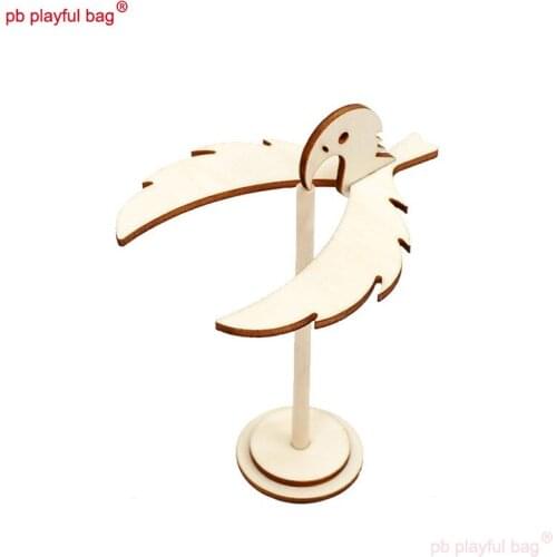PB Playful Bag Steam Education Creative puzzle assemble building blocks Wooden DIY balanced bird Childrens toys gifts UG71