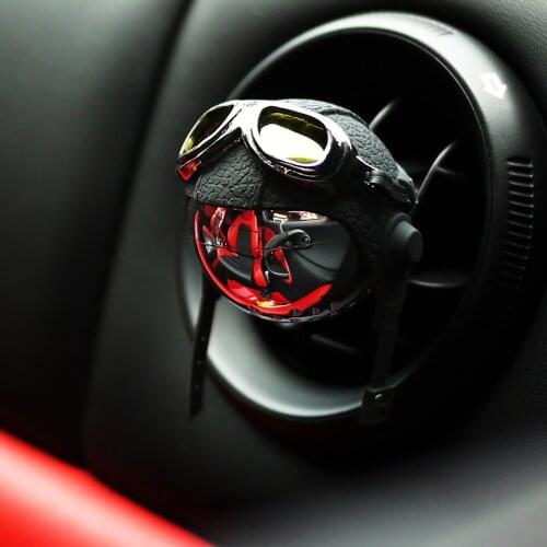 Stainless Steel + Leather Hanging Car Fragrance Auto Outlet Perfume Vent Clip Car Air Freshener Airborne Division Design