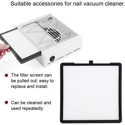60W Nail Dust Collector Fan Vacuum Cleaner Manicure Machine Tools With Filter Strong Power Nail Art Tool Nail Vacuum Cleaner