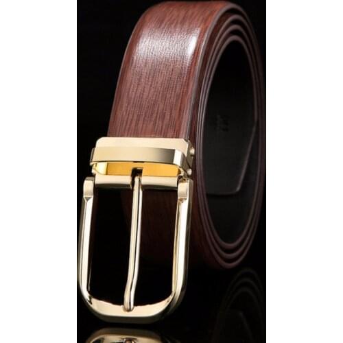 High Quality Leather Men Belts Colorful Black Blue White Brown Casual Belt Male Golden Silver Buckle Women Strap Belt Size 125cm